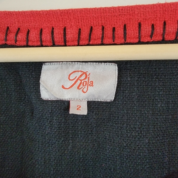 Roja Collection Colorful Heavy Embroidered Poncho Sz 2/XL Boho Western Cowgirl - Picture 8 of 13